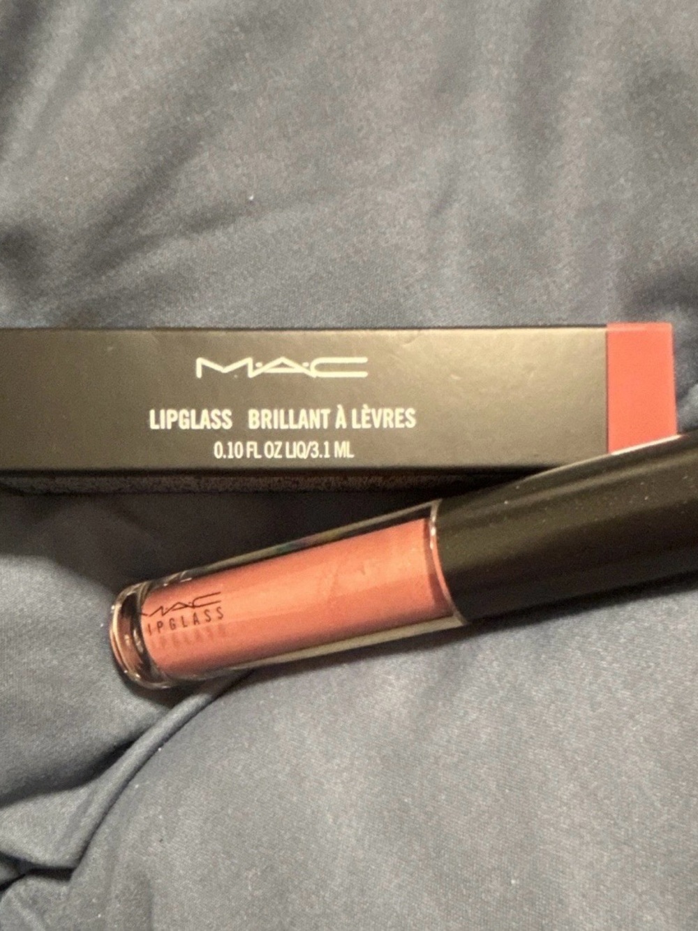 MAC Cosmetics Lipglass Lip Gloss — Warm Rose Brown